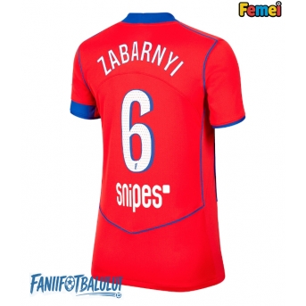 Paris Saint-Germain Illia Zabarnyi #6 Tricou Fotbal Replică 2025-26 Femei Treilea